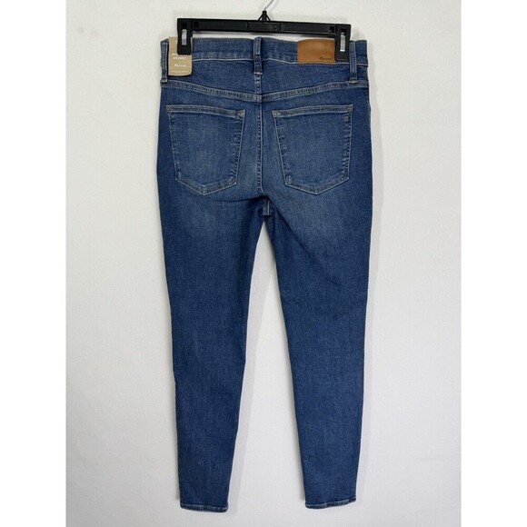 Madewell 9” Mid-Rise Skinny Jeans Size 28 Pendale Wash Stretch Magic Pockets NEW - Picture 3 of 12